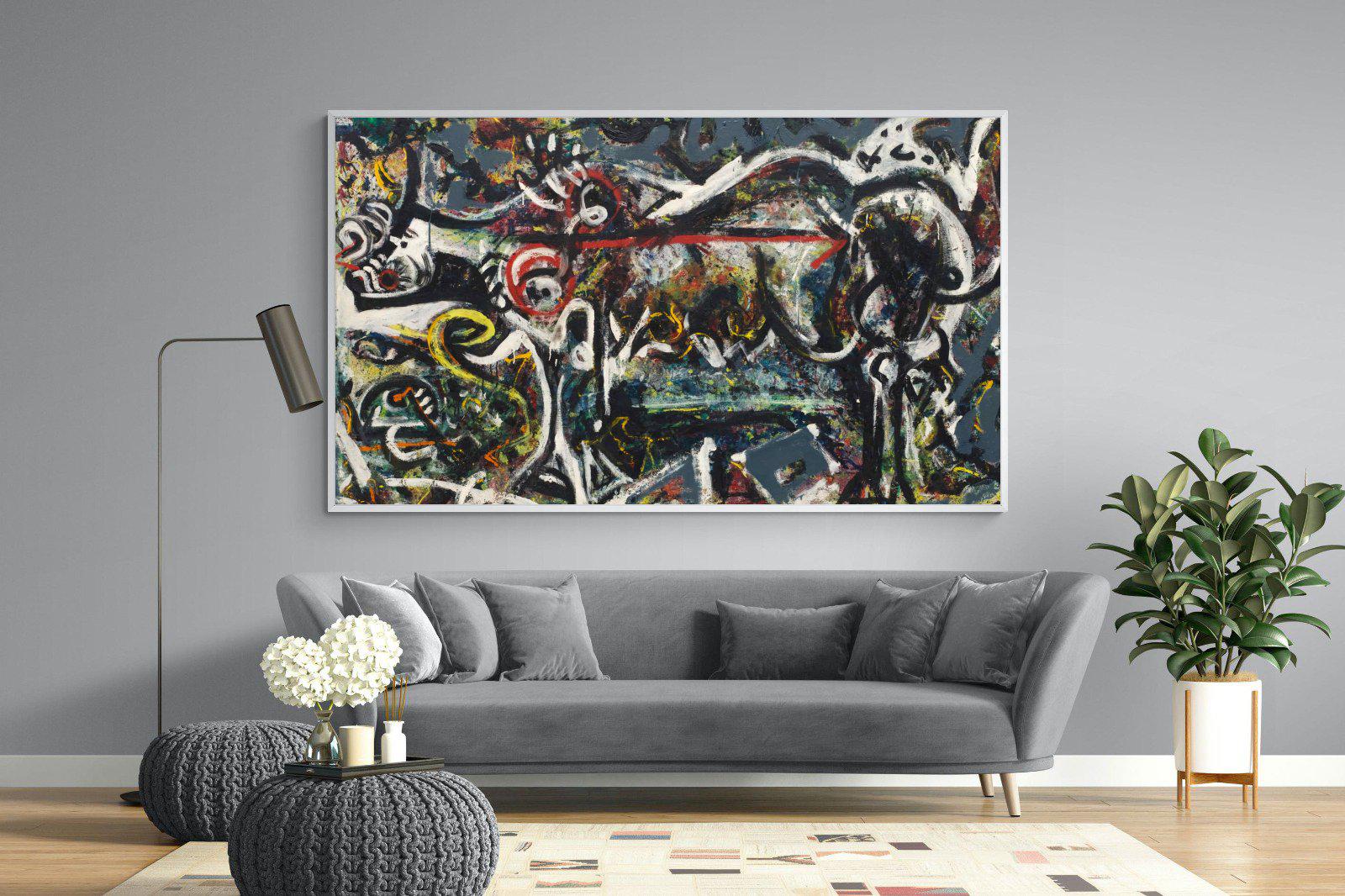 The She Wolf-Wall_Art-220 x 130cm-Mounted Canvas-White-Pixalot