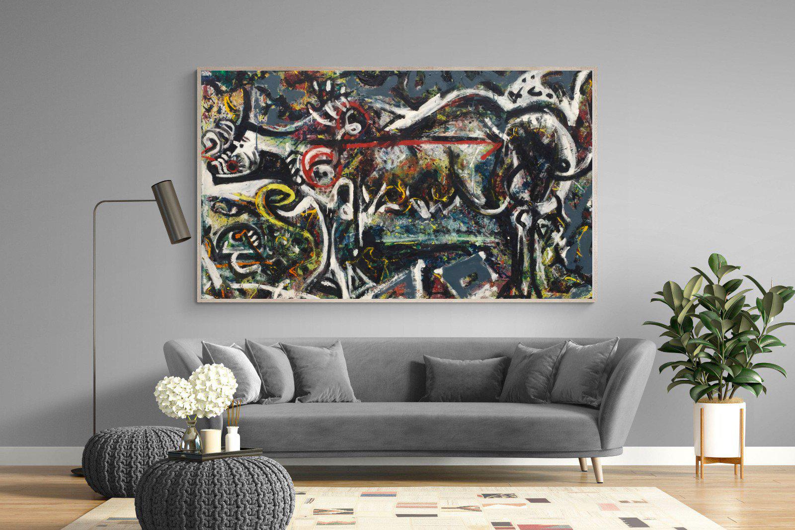 The She Wolf-Wall_Art-220 x 130cm-Mounted Canvas-Wood-Pixalot
