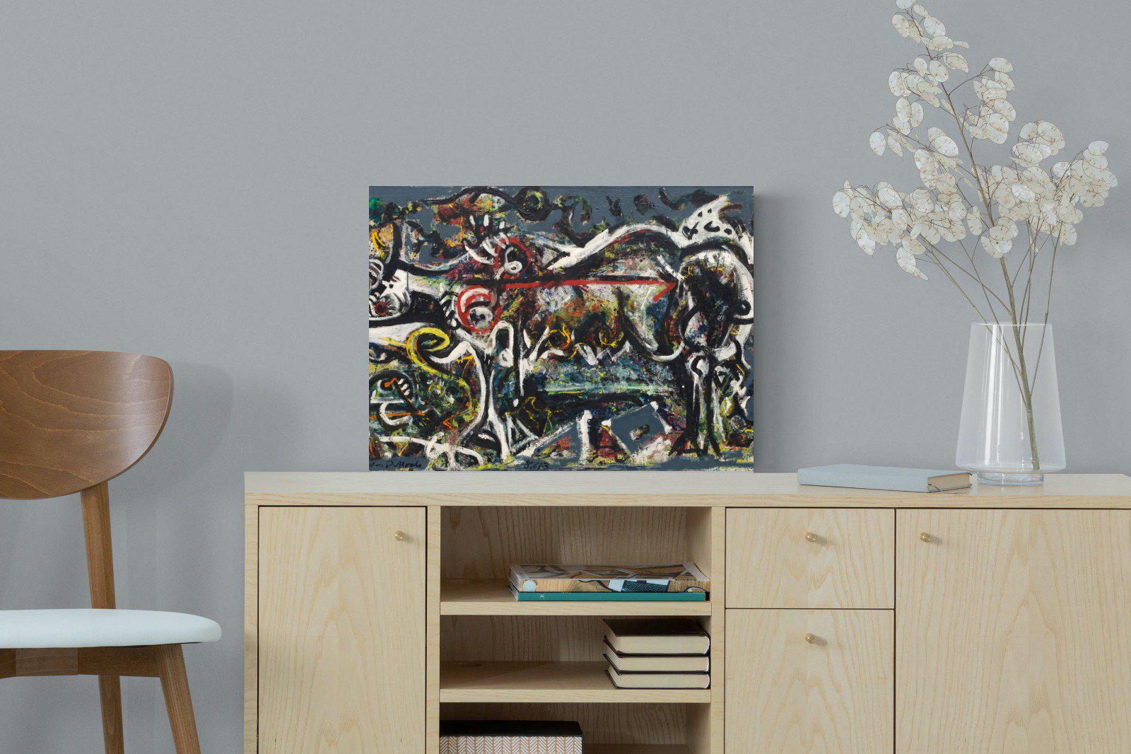 The She Wolf-Wall_Art-60 x 45cm-Mounted Canvas-No Frame-Pixalot