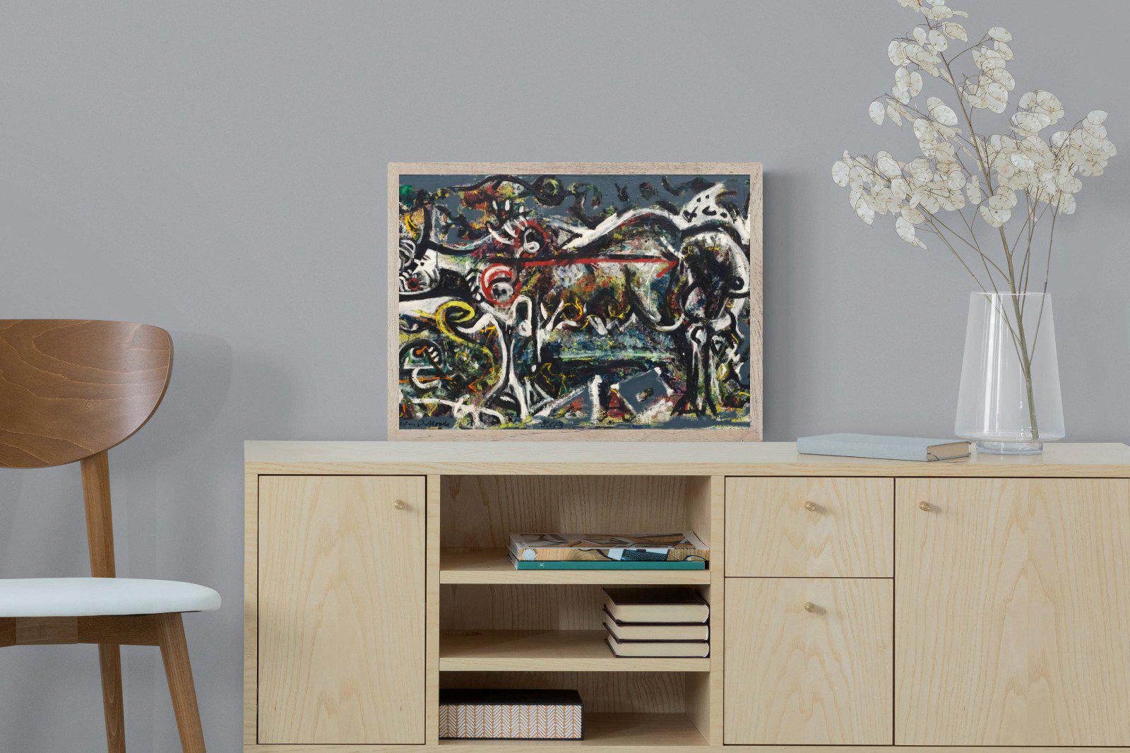 The She Wolf-Wall_Art-60 x 45cm-Mounted Canvas-Wood-Pixalot