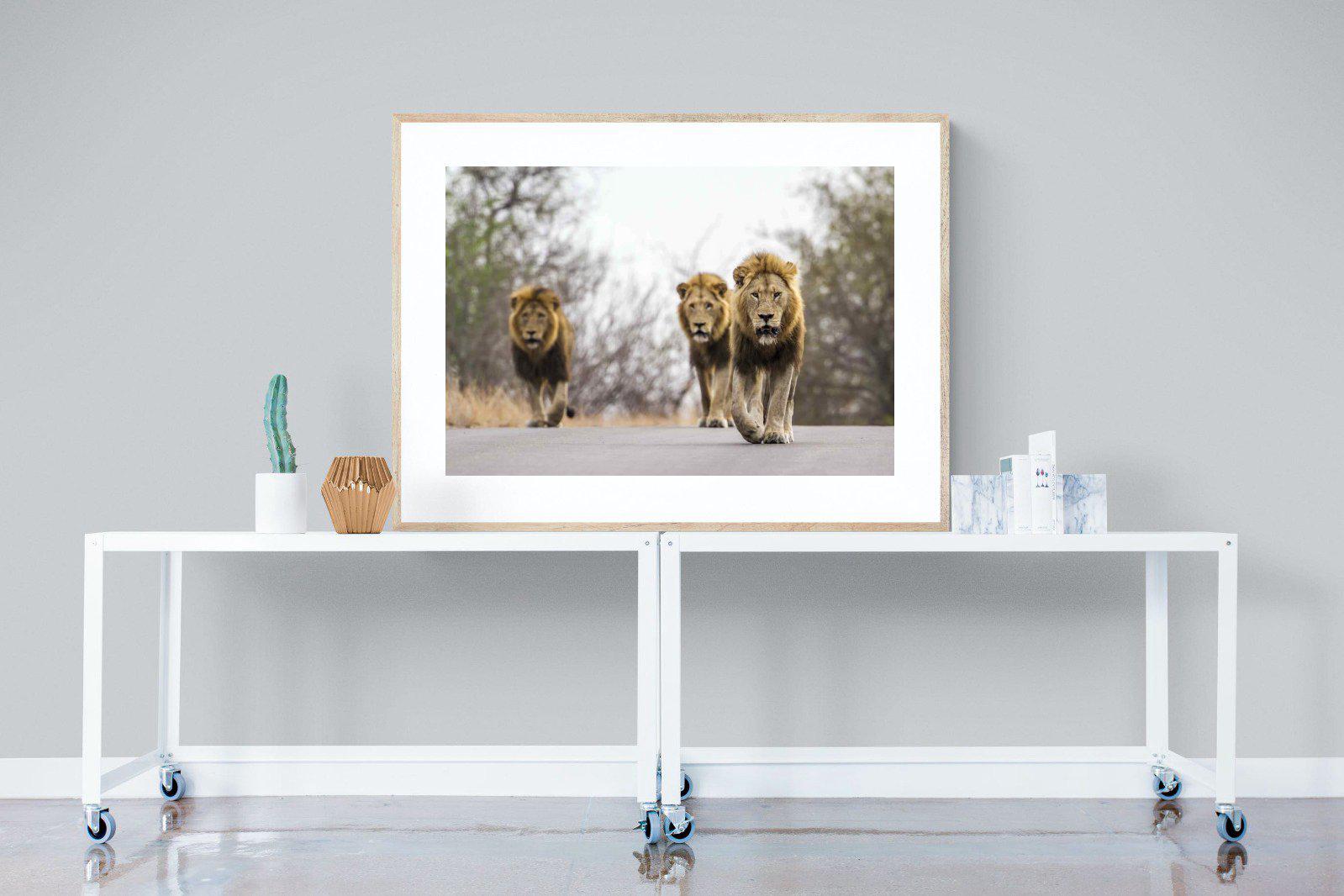 Three Brothers-Wall_Art-120 x 90cm-Framed Print-Wood-Pixalot