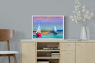 Three Sails-Wall_Art-60 x 45cm-Mounted Canvas-White-Pixalot