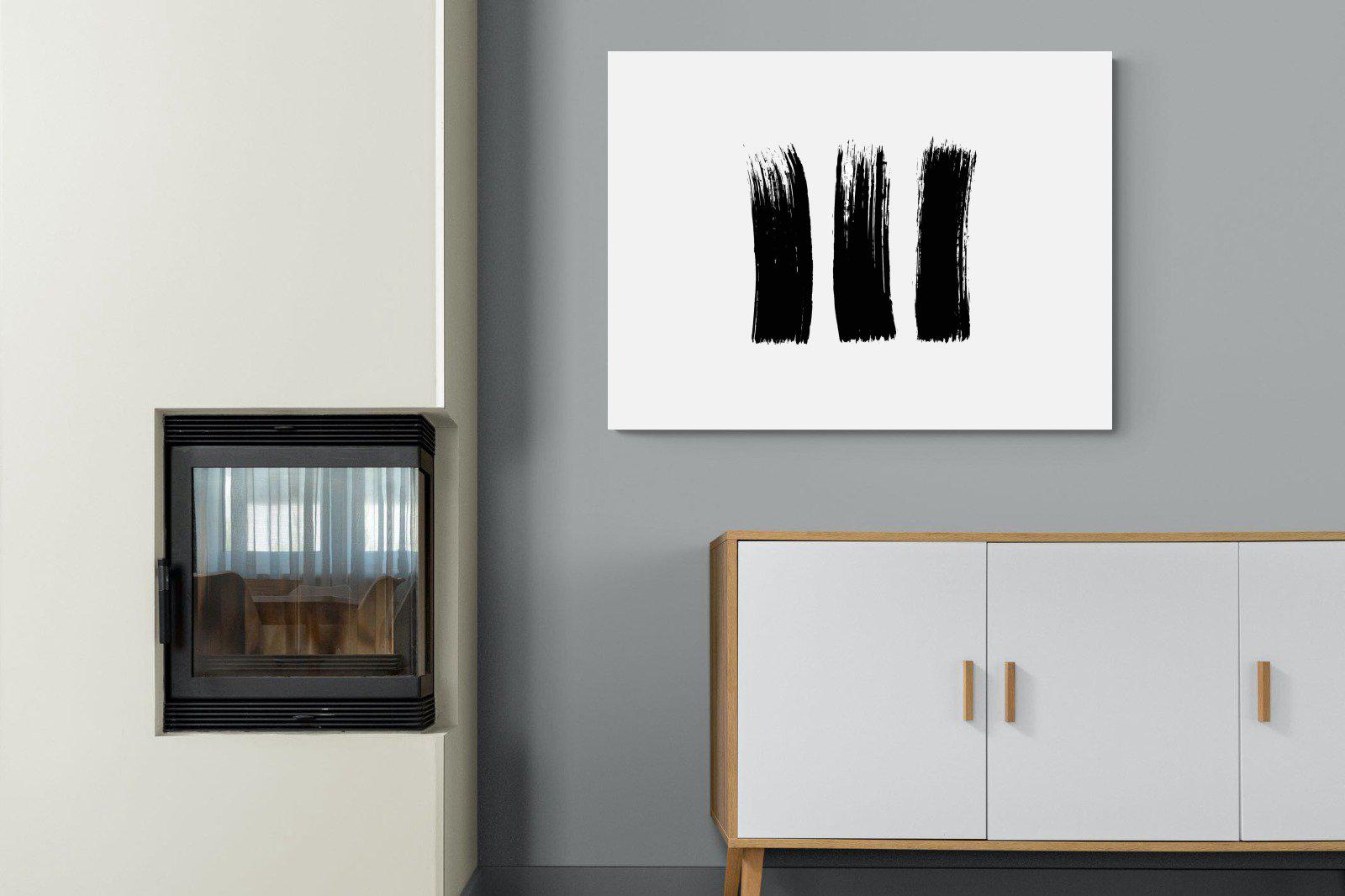 Three Stroke-Wall_Art-100 x 75cm-Mounted Canvas-No Frame-Pixalot
