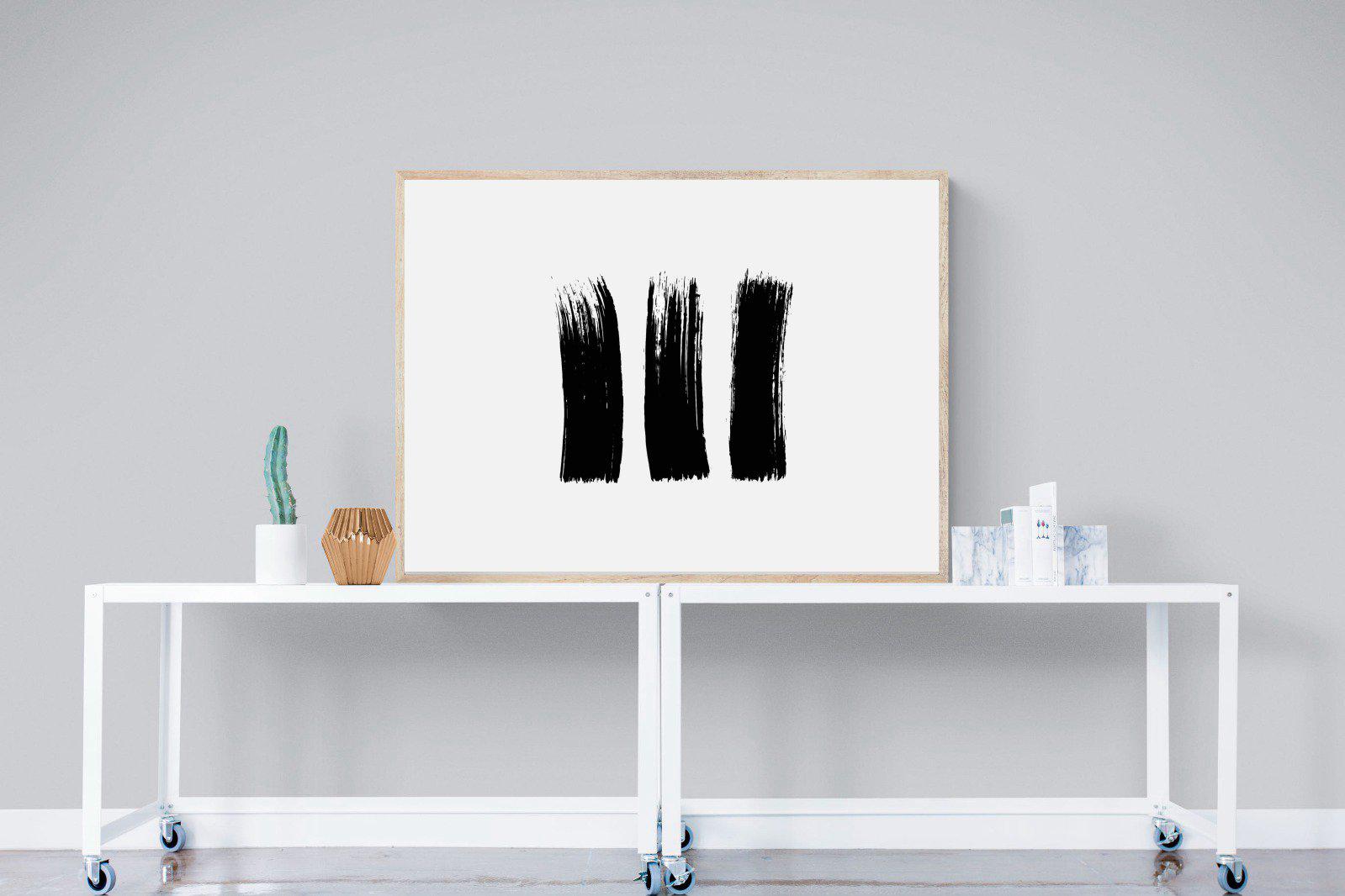 Three Stroke-Wall_Art-120 x 90cm-Mounted Canvas-Wood-Pixalot