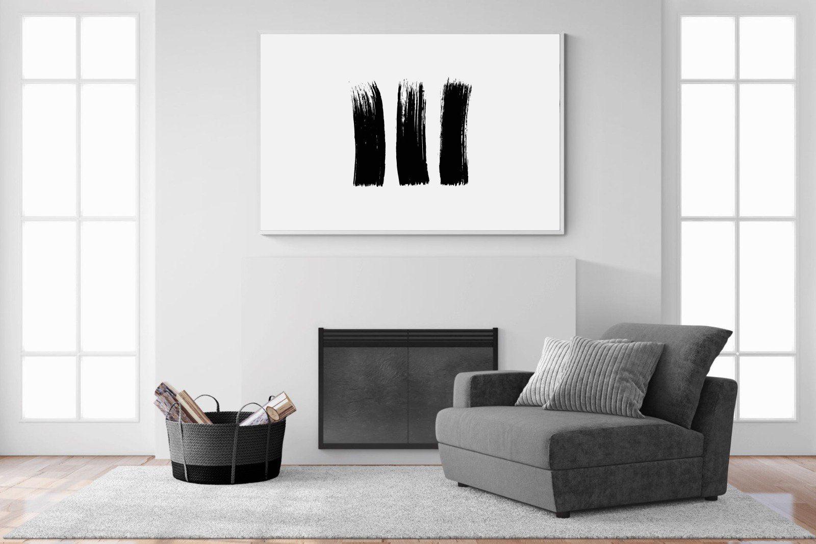 Three Stroke-Wall_Art-150 x 100cm-Mounted Canvas-White-Pixalot