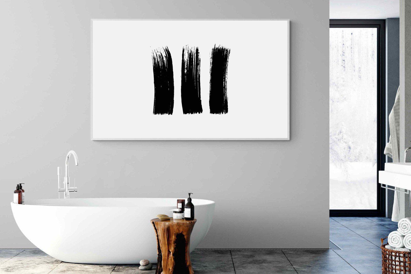 Three Stroke-Wall_Art-180 x 110cm-Mounted Canvas-White-Pixalot
