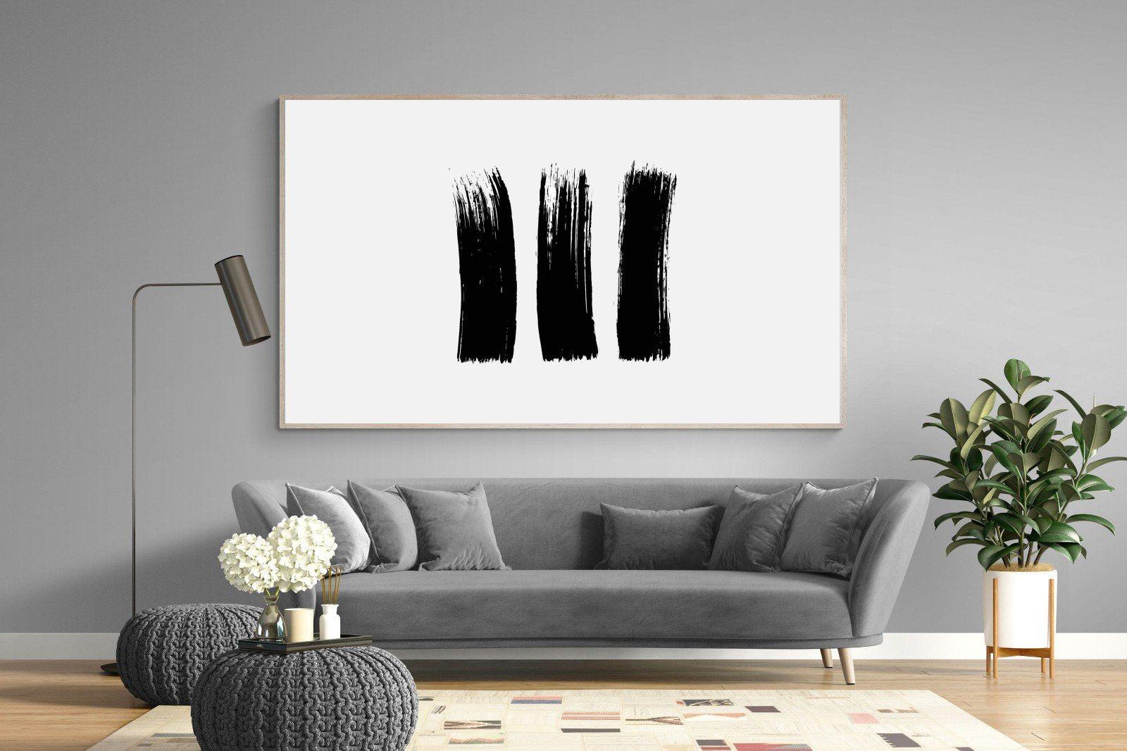 Three Stroke-Wall_Art-220 x 130cm-Mounted Canvas-Wood-Pixalot