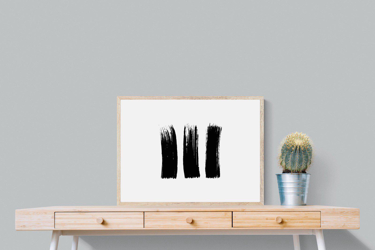 Three Stroke-Wall_Art-80 x 60cm-Mounted Canvas-Wood-Pixalot
