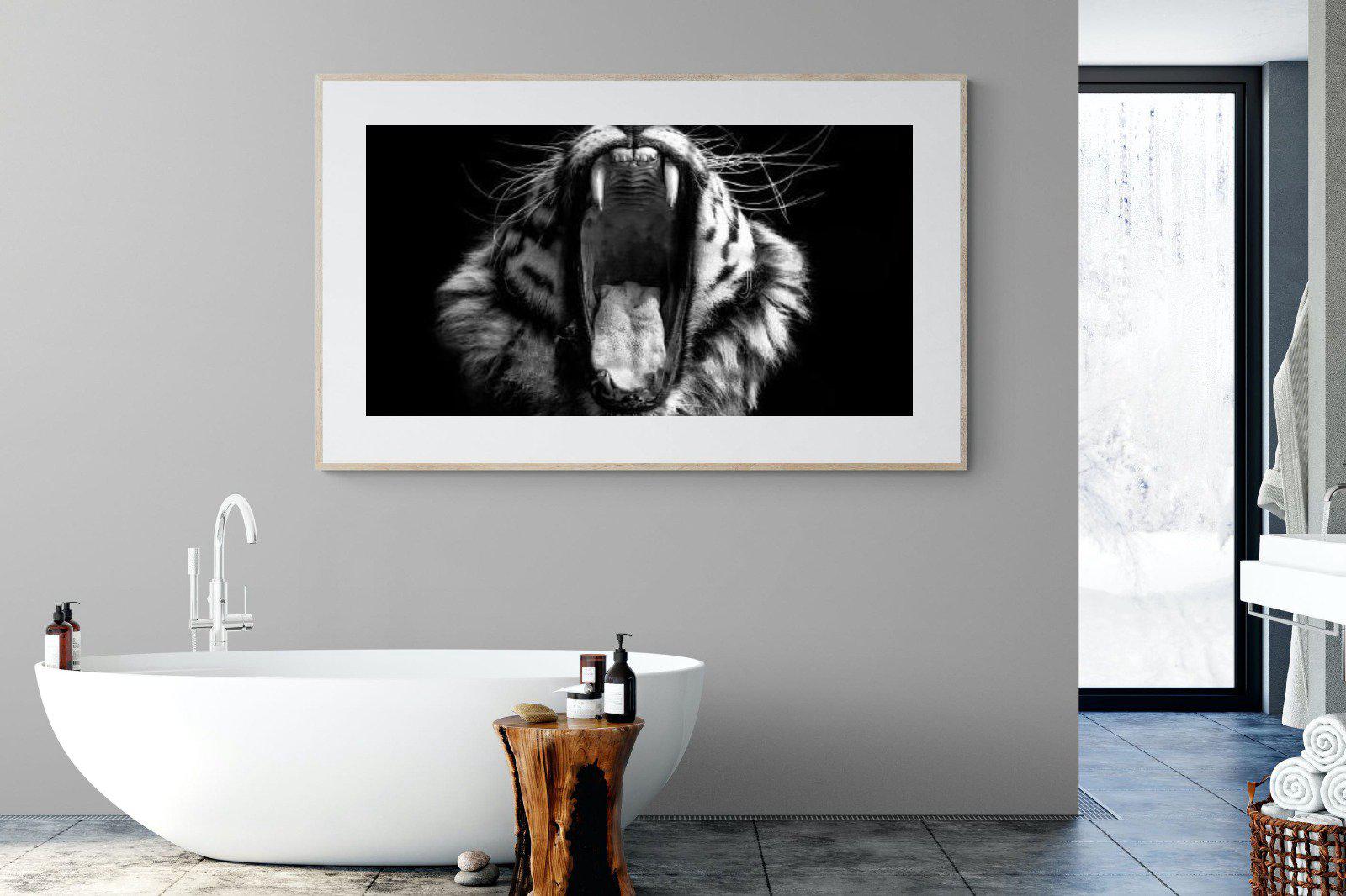 Tiger Roar-Wall_Art-180 x 110cm-Framed Print-Wood-Pixalot