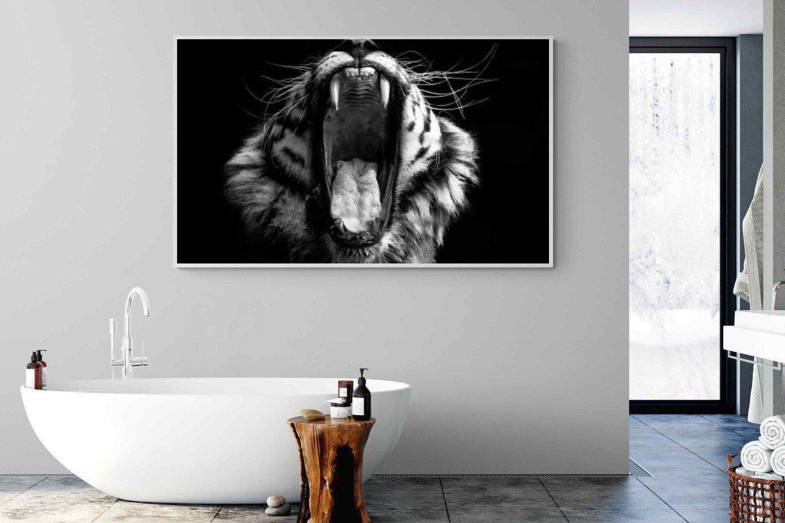 Tiger Roar-Wall_Art-180 x 110cm-Mounted Canvas-White-Pixalot