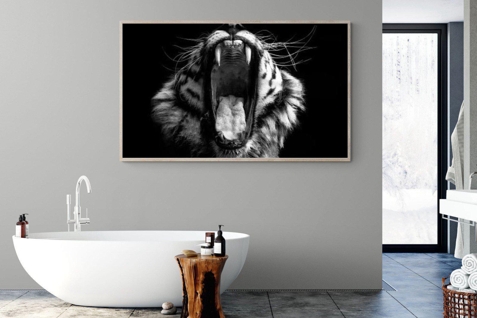 Tiger Roar-Wall_Art-180 x 110cm-Mounted Canvas-Wood-Pixalot