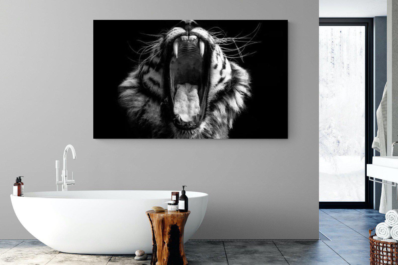 Tiger Roar-Wall_Art-180 x 110cm-Mounted Canvas-No Frame-Pixalot