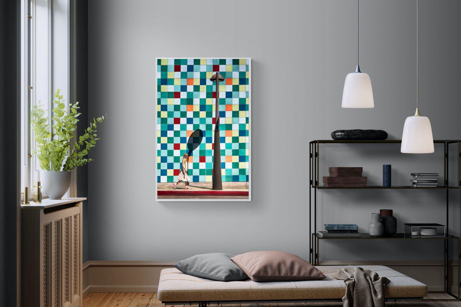 Tiles-Wall_Art-100 x 150cm-Mounted Canvas-White-Pixalot