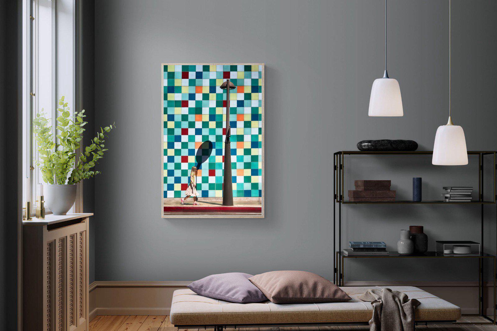 Tiles-Wall_Art-100 x 150cm-Mounted Canvas-Wood-Pixalot