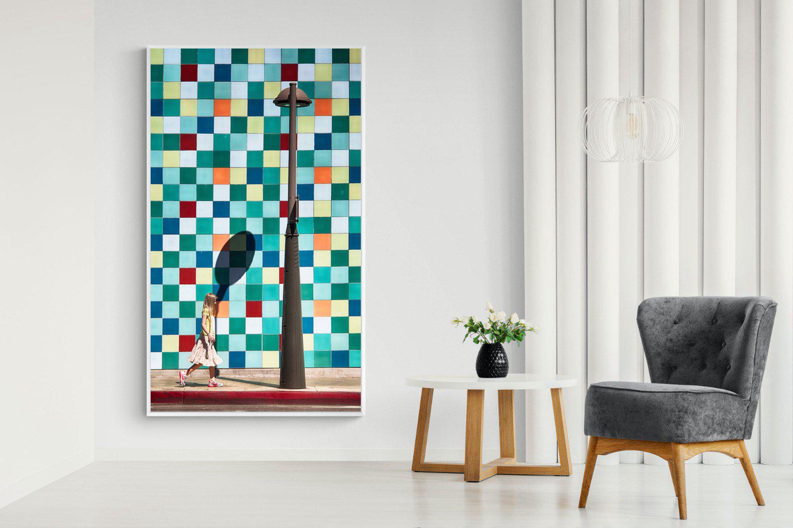 Tiles-Wall_Art-130 x 220cm-Mounted Canvas-White-Pixalot