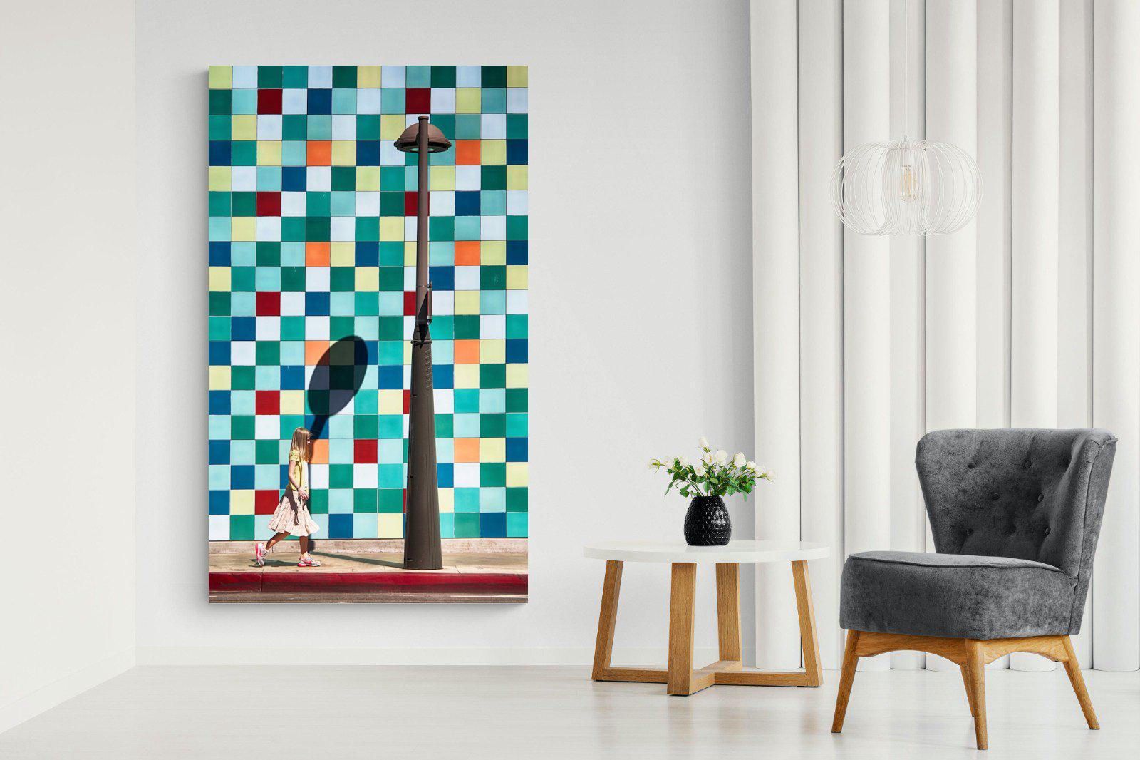 Tiles-Wall_Art-130 x 220cm-Mounted Canvas-No Frame-Pixalot