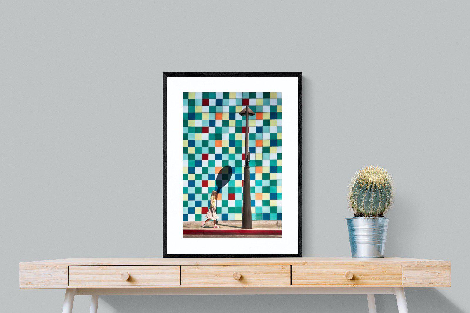 Tiles-Wall_Art-60 x 80cm-Framed Print-Black-Pixalot