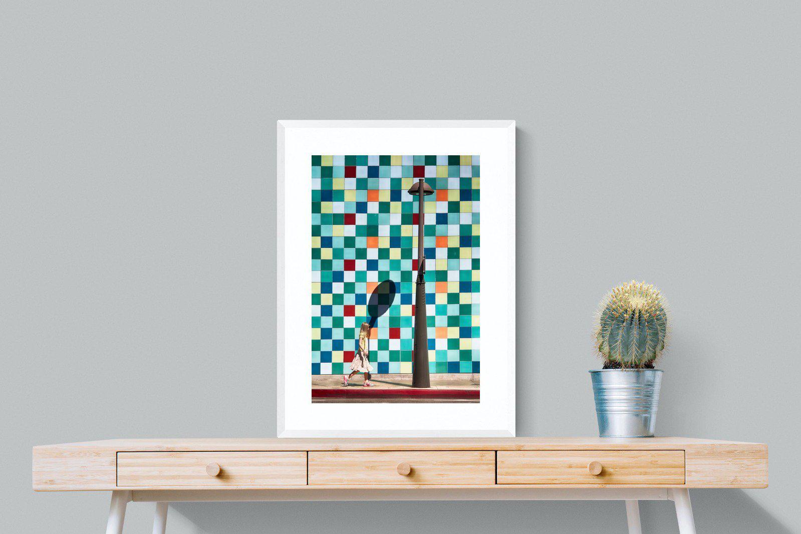 Tiles-Wall_Art-60 x 80cm-Framed Print-White-Pixalot