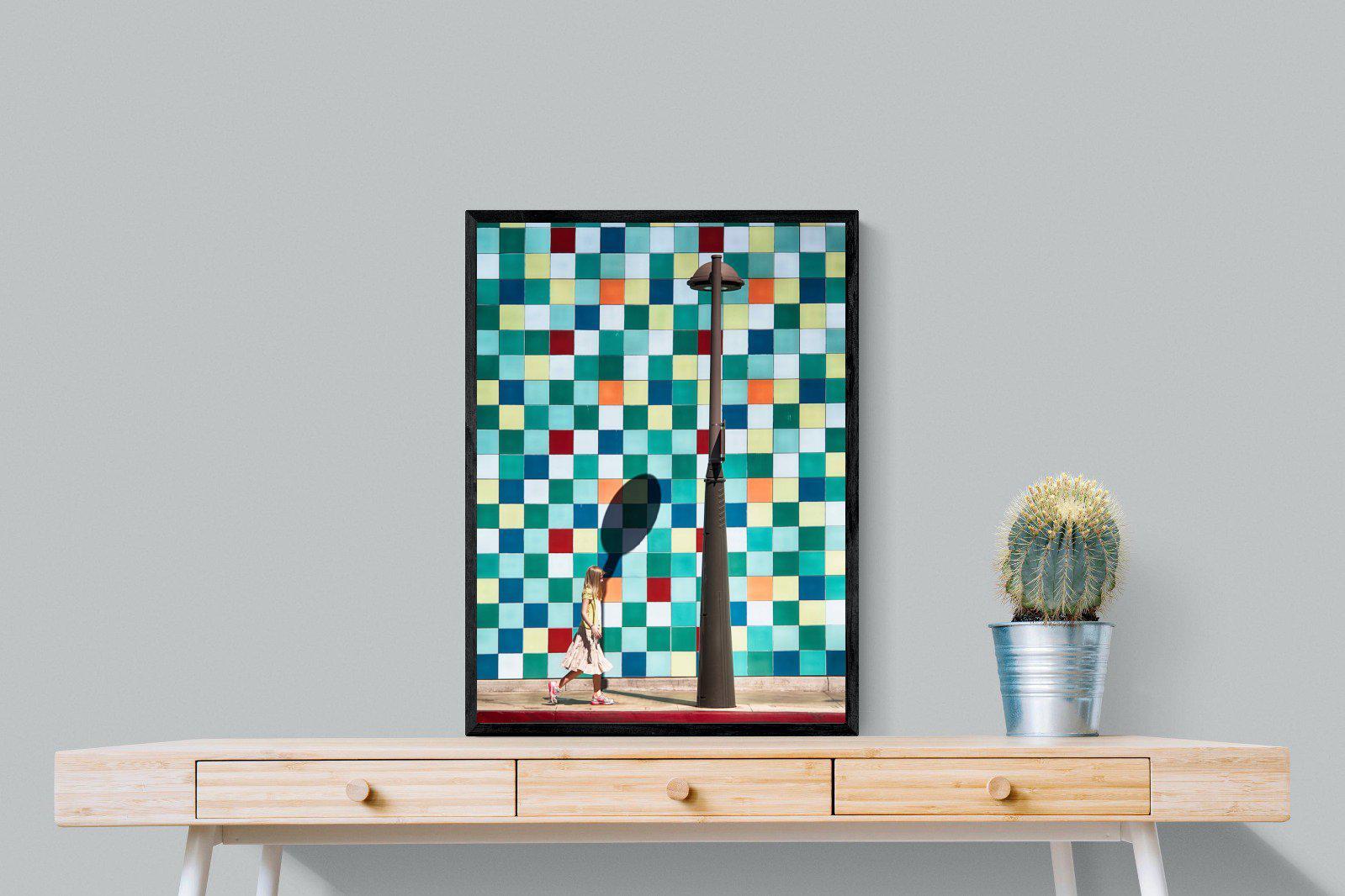 Tiles-Wall_Art-60 x 80cm-Mounted Canvas-Black-Pixalot