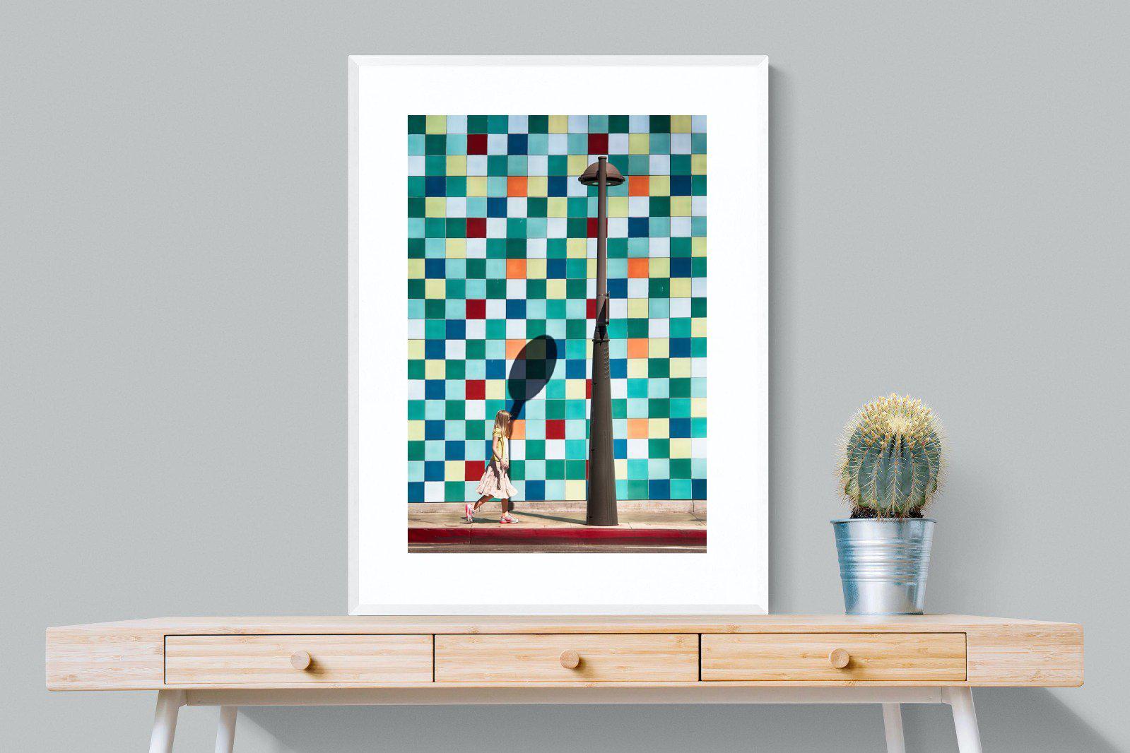 Tiles-Wall_Art-75 x 100cm-Framed Print-White-Pixalot