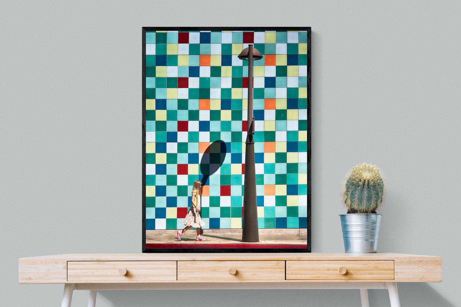 Tiles-Wall_Art-75 x 100cm-Mounted Canvas-Black-Pixalot