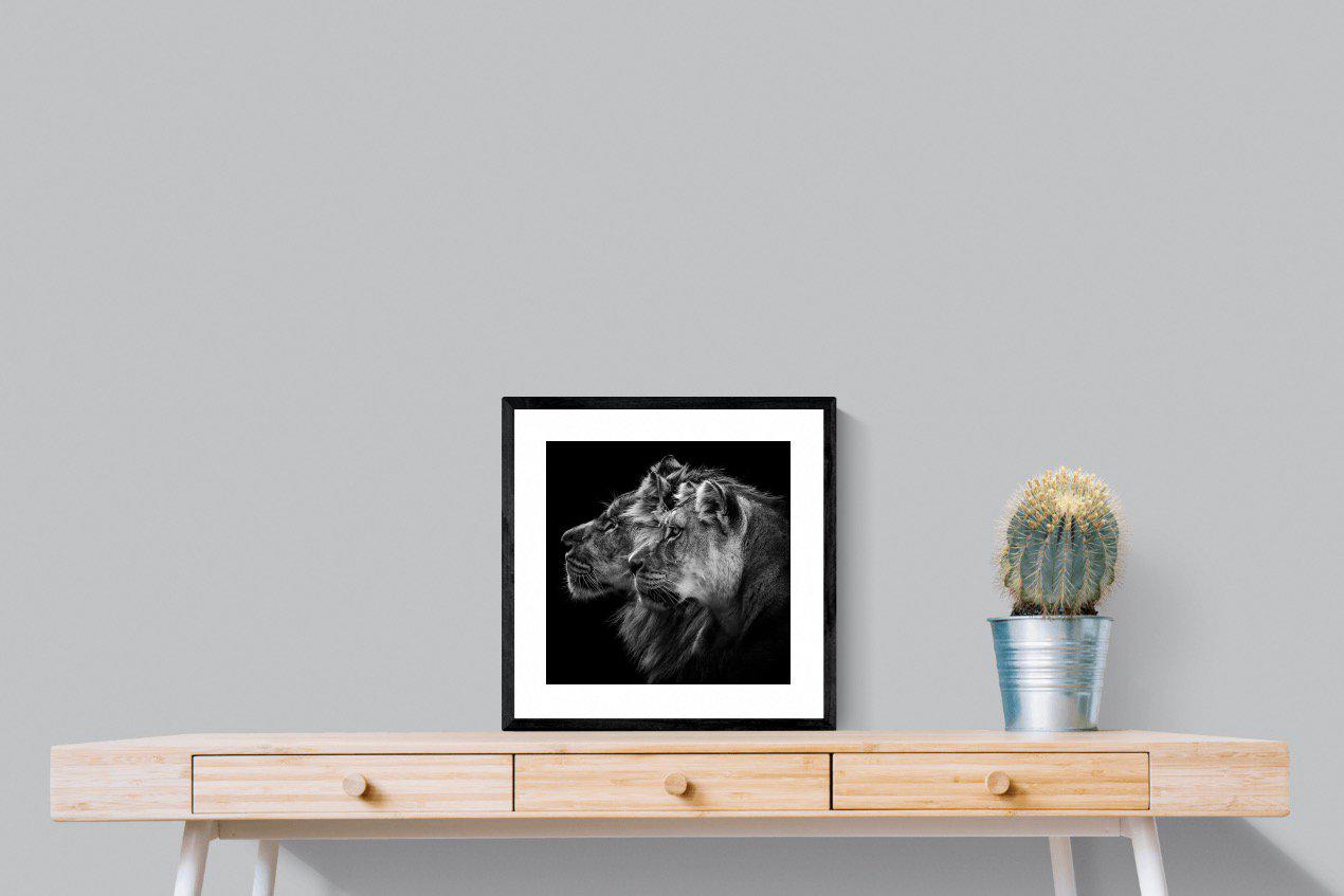 Together-Wall_Art-50 x 50cm-Framed Print-Black-Pixalot