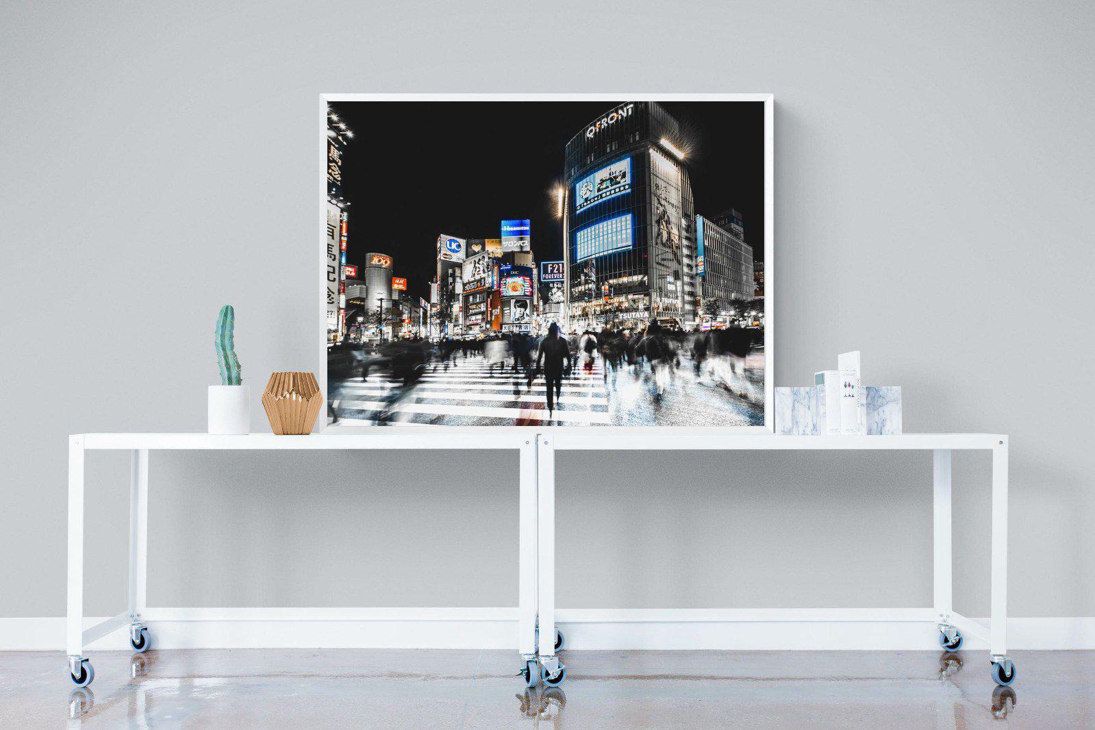 Tokyo Never Sleeps-Wall_Art-120 x 90cm-Mounted Canvas-White-Pixalot