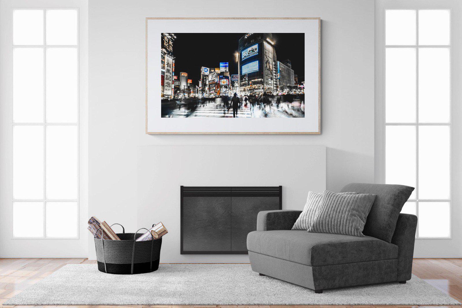 Tokyo Never Sleeps-Wall_Art-150 x 100cm-Framed Print-Wood-Pixalot