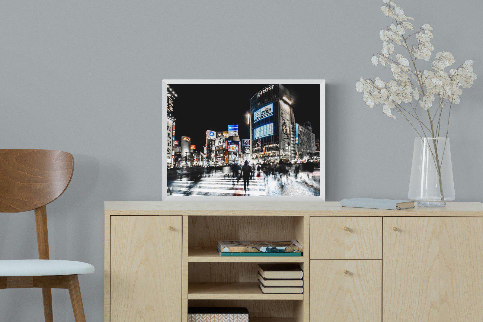 Tokyo Never Sleeps-Wall_Art-60 x 45cm-Mounted Canvas-White-Pixalot