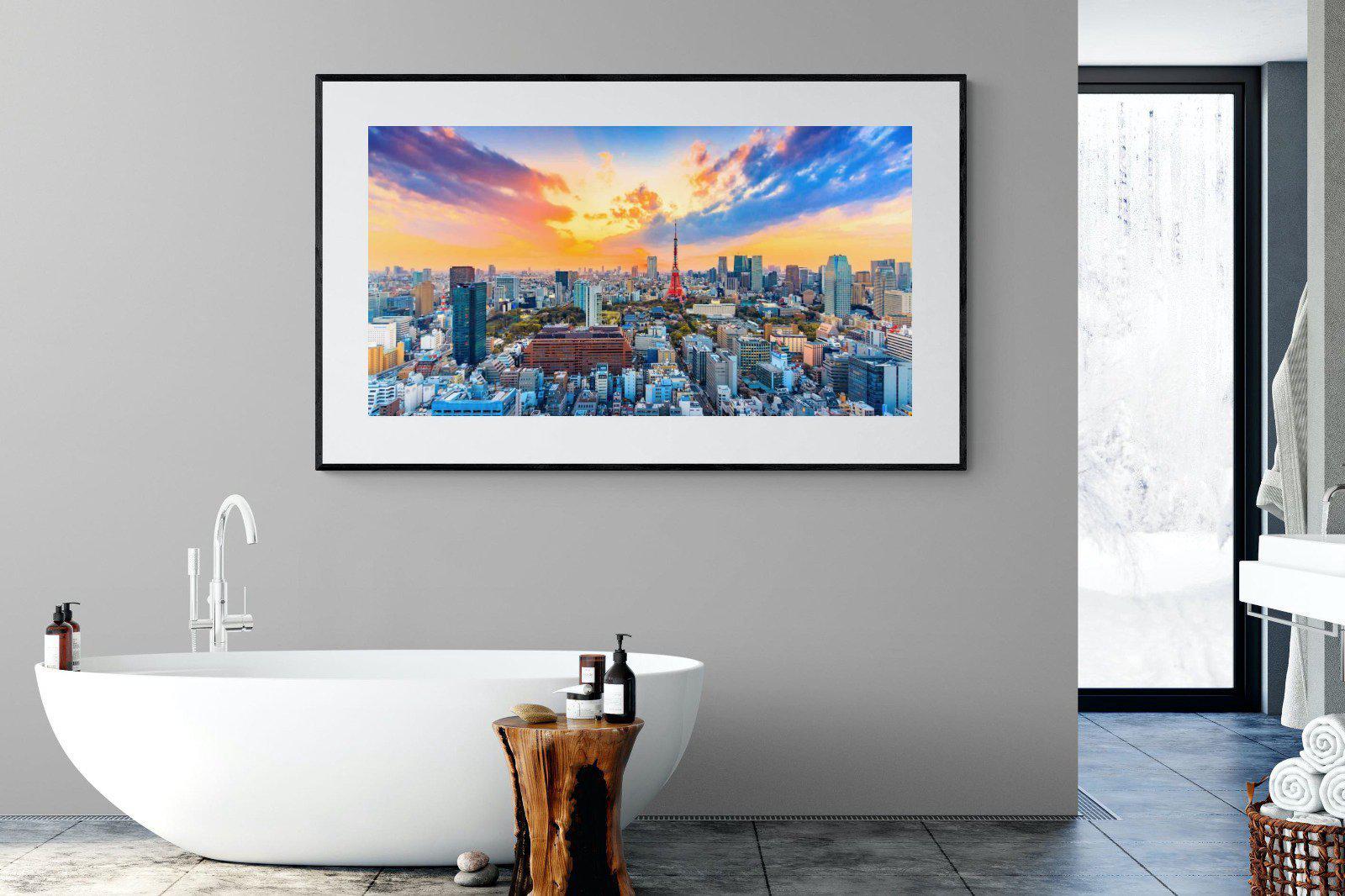 Tokyo-Wall_Art-180 x 110cm-Framed Print-Black-Pixalot