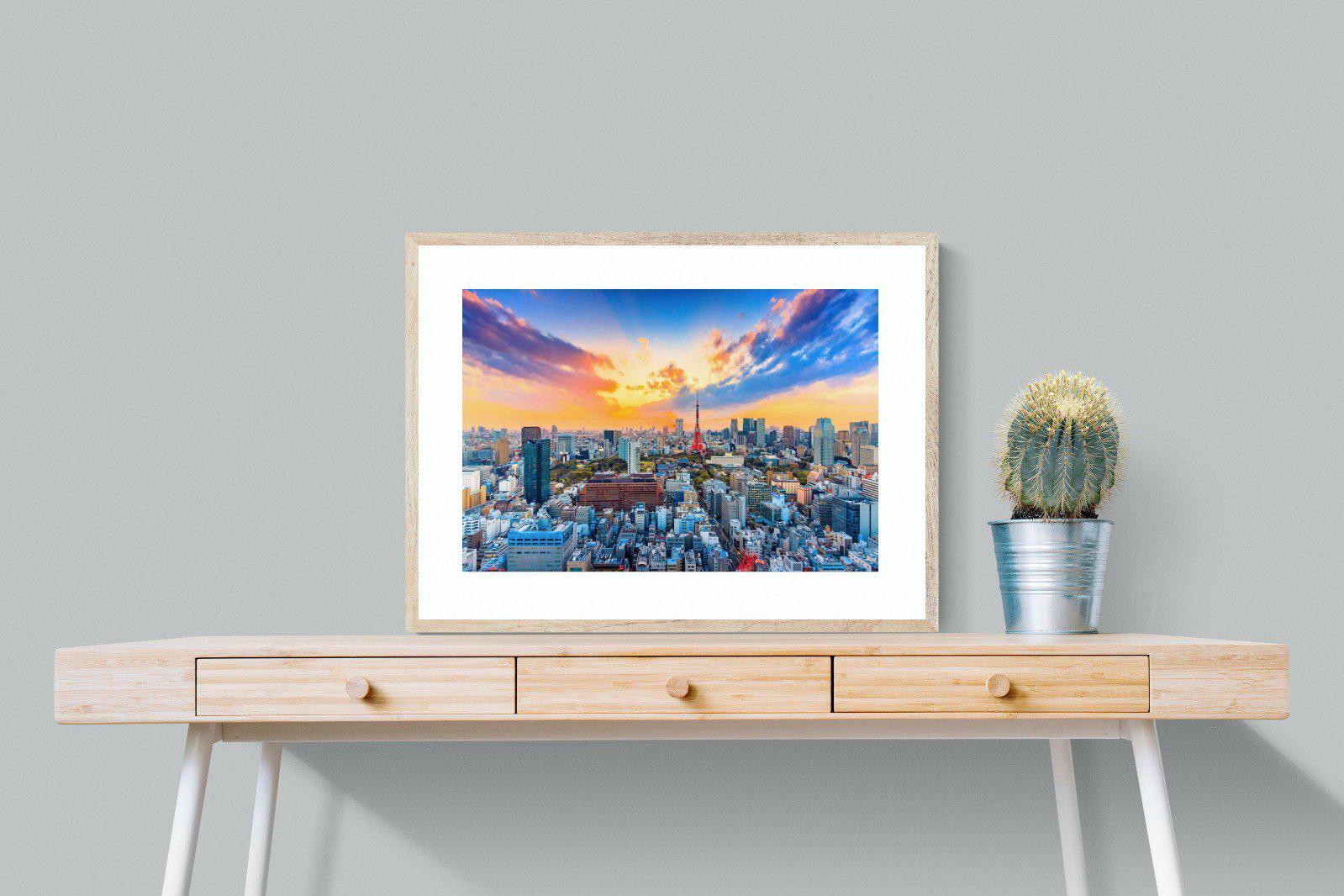 Tokyo-Wall_Art-80 x 60cm-Framed Print-Wood-Pixalot