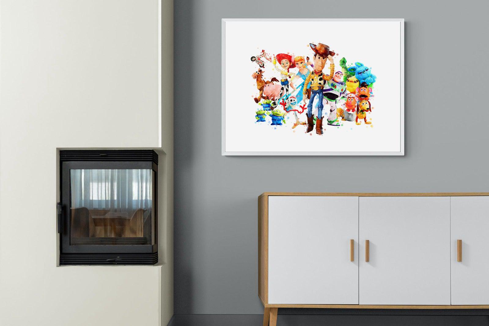 Toy Story Collage-Wall_Art-100 x 75cm-Mounted Canvas-White-Pixalot