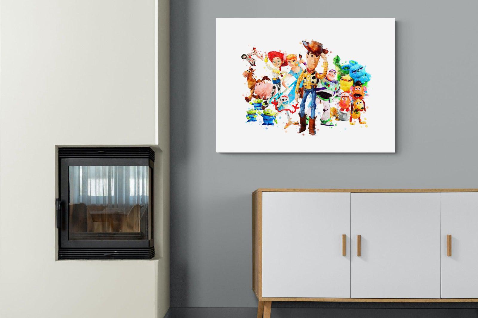 Toy Story Collage-Wall_Art-100 x 75cm-Mounted Canvas-No Frame-Pixalot