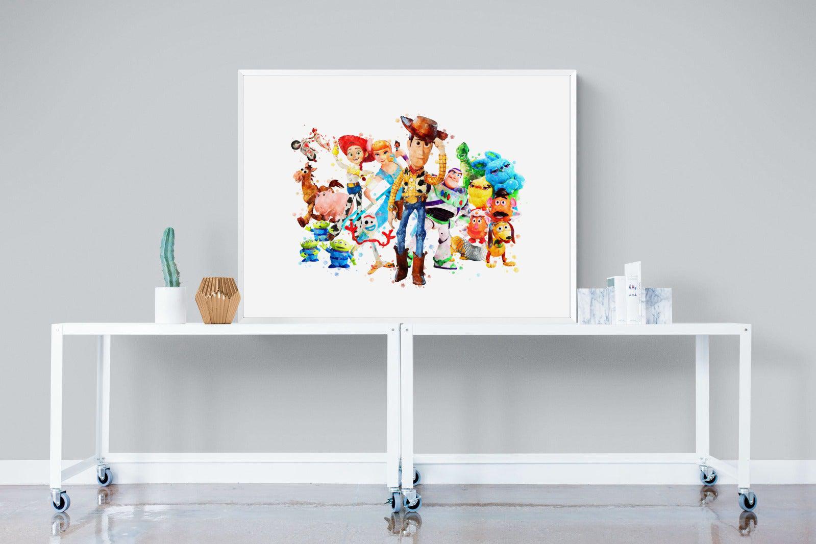 Toy Story Collage-Wall_Art-120 x 90cm-Mounted Canvas-White-Pixalot