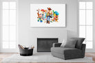 Toy Story Collage-Wall_Art-150 x 100cm-Mounted Canvas-White-Pixalot