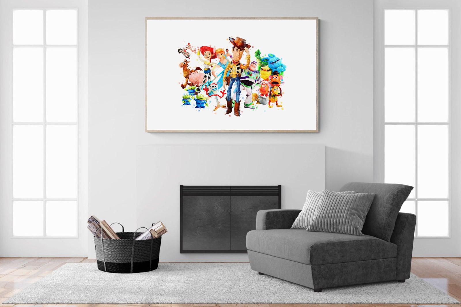 Toy Story Collage-Wall_Art-150 x 100cm-Mounted Canvas-Wood-Pixalot