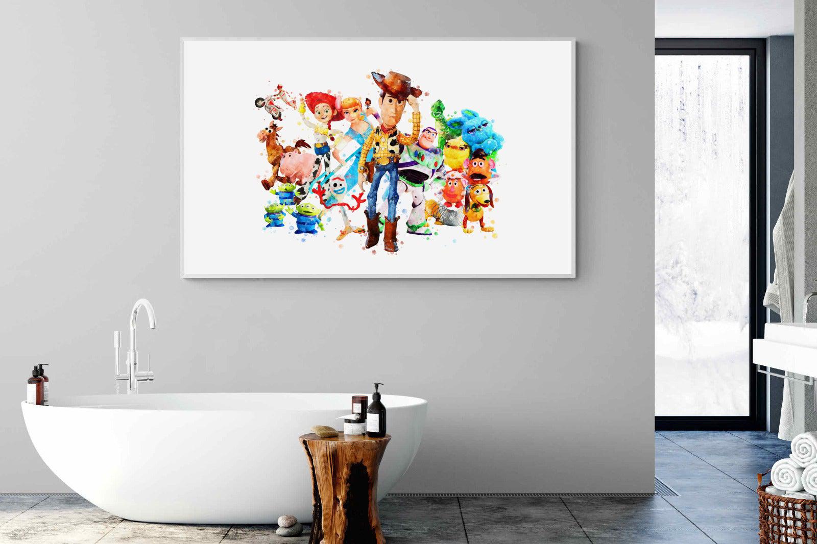 Toy Story Collage-Wall_Art-180 x 110cm-Mounted Canvas-White-Pixalot