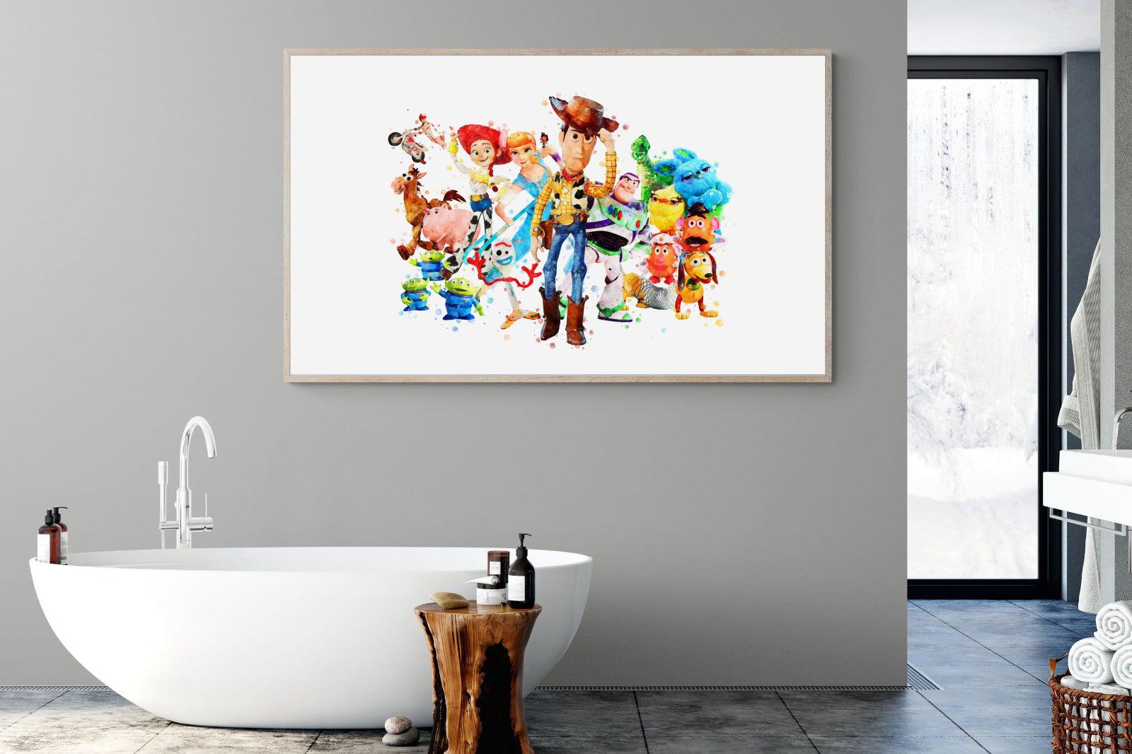 Toy Story Collage-Wall_Art-180 x 110cm-Mounted Canvas-Wood-Pixalot