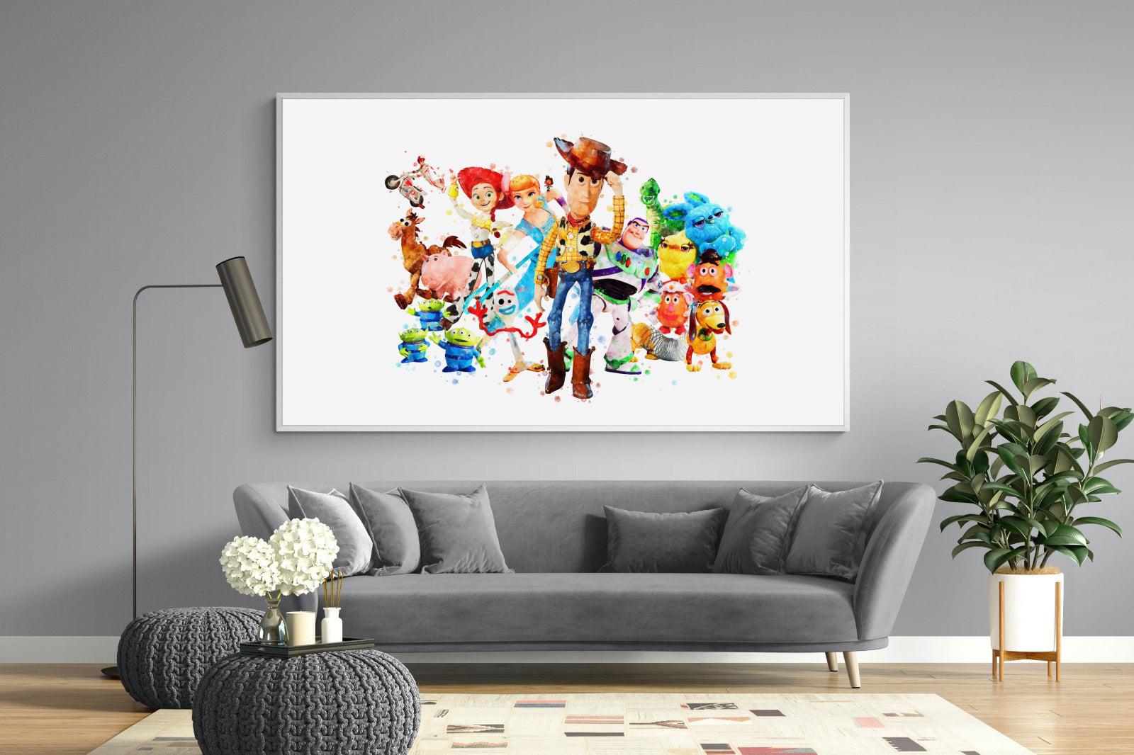 Toy Story Collage-Wall_Art-220 x 130cm-Mounted Canvas-White-Pixalot