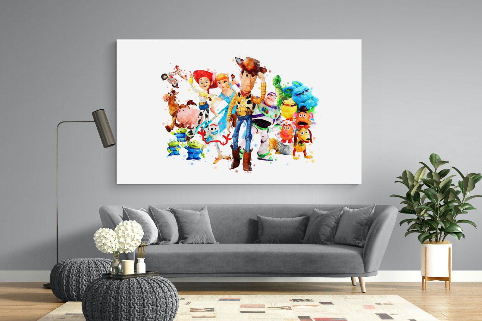 Toy Story Collage-Wall_Art-220 x 130cm-Mounted Canvas-No Frame-Pixalot