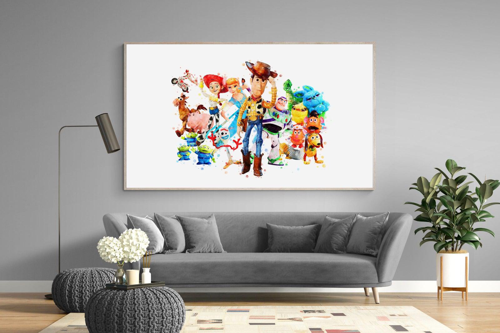 Toy Story Collage-Wall_Art-220 x 130cm-Mounted Canvas-Wood-Pixalot