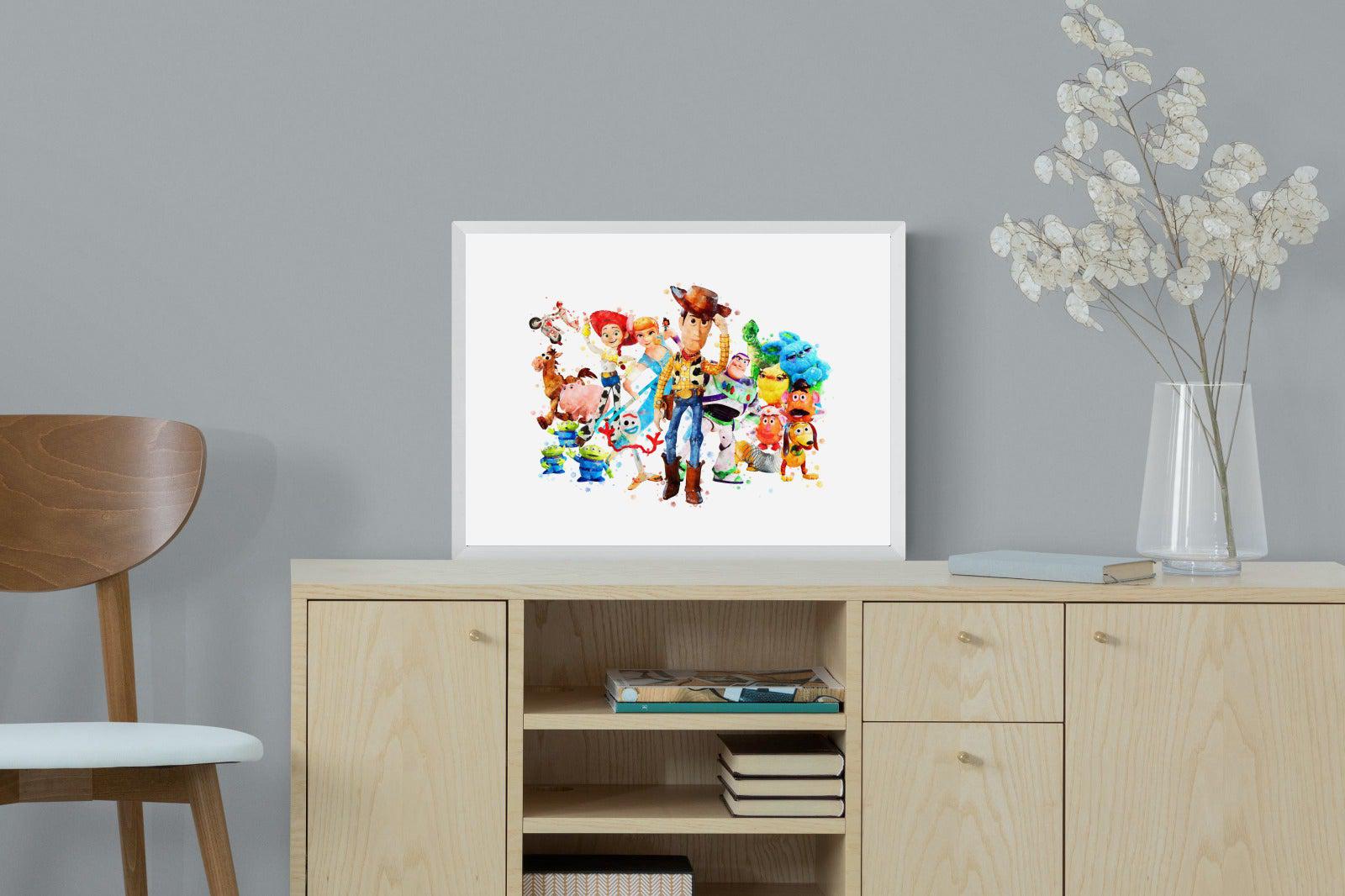 Toy Story Collage-Wall_Art-60 x 45cm-Mounted Canvas-White-Pixalot