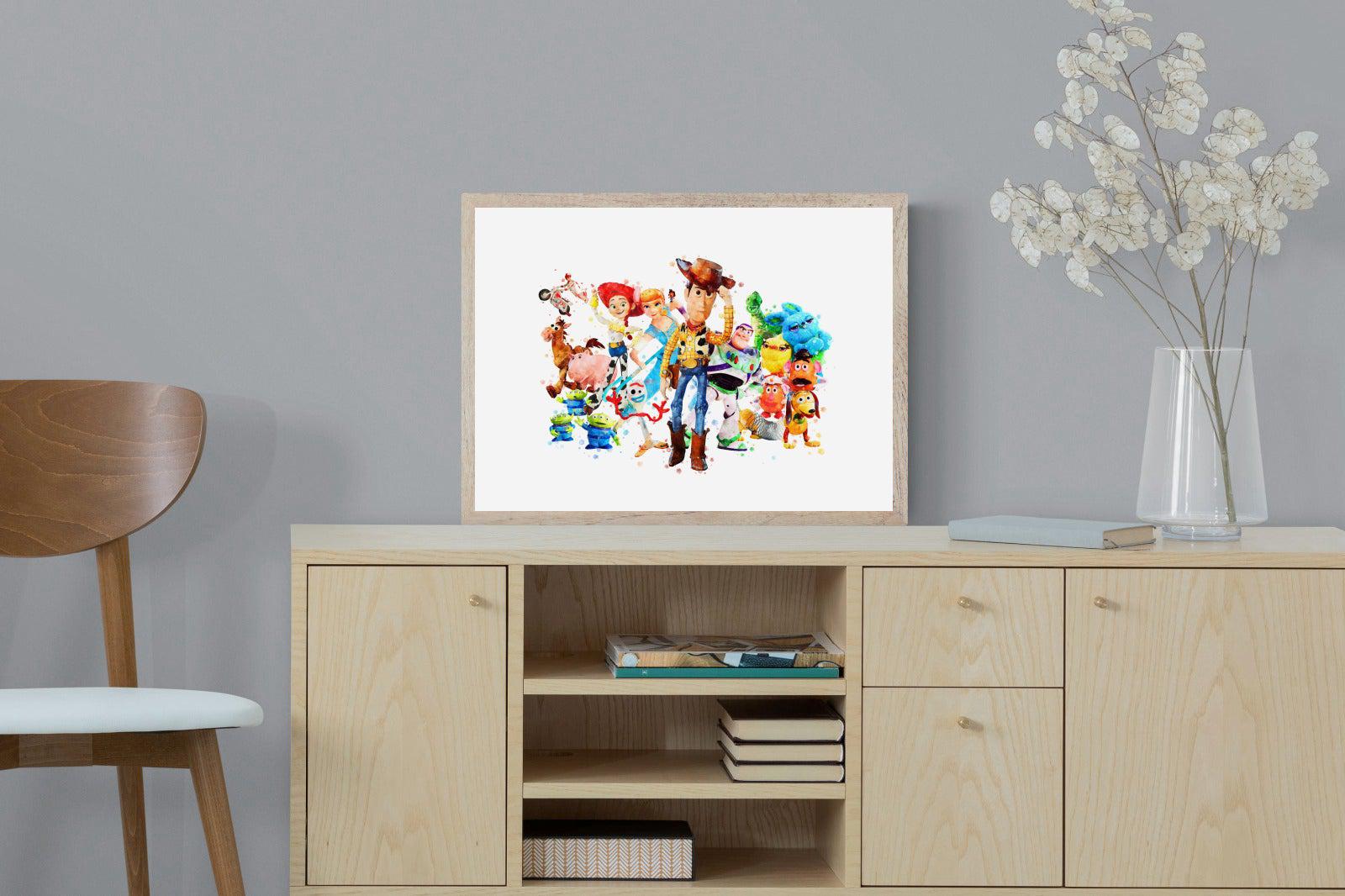Toy Story Collage-Wall_Art-60 x 45cm-Mounted Canvas-Wood-Pixalot