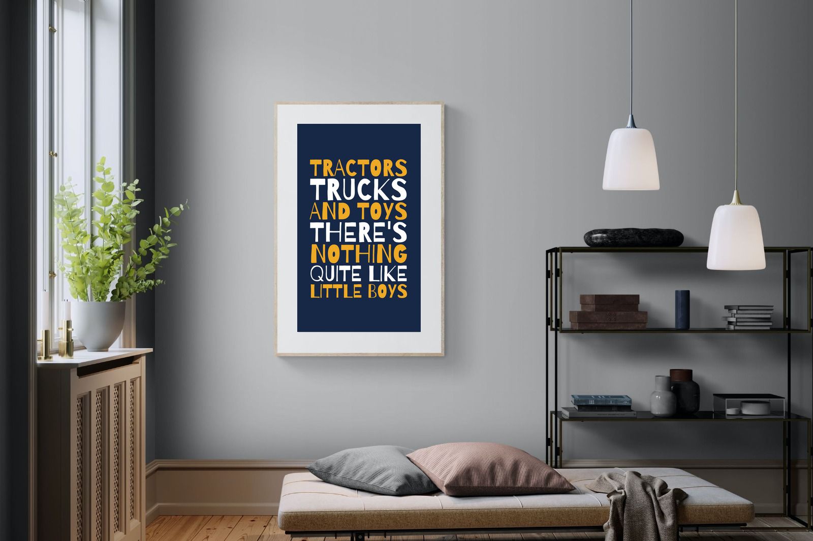 Tractors & Trucks-Wall_Art-100 x 150cm-Framed Print-Wood-Pixalot