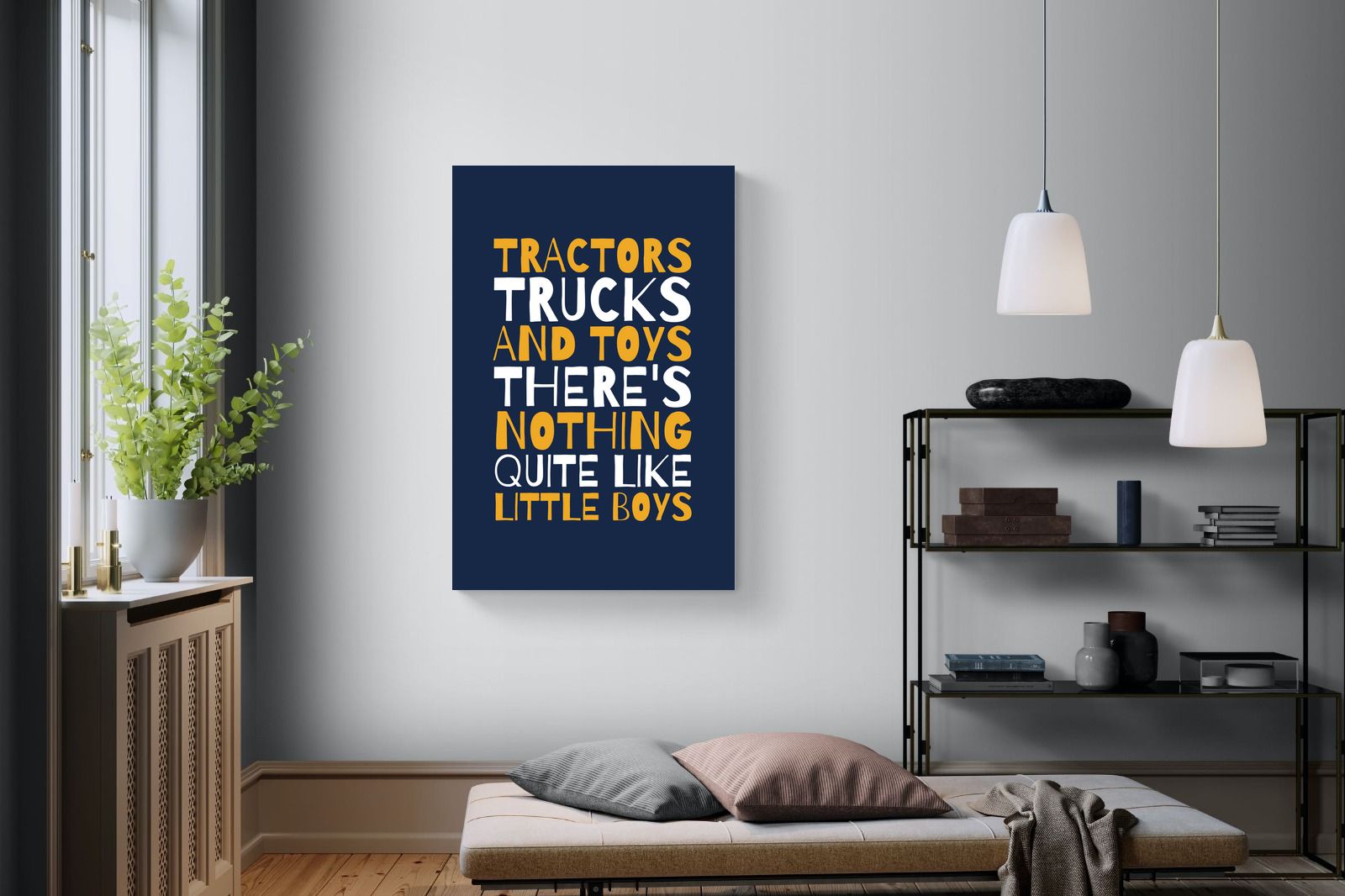 Tractors & Trucks-Wall_Art-100 x 150cm-Mounted Canvas-No Frame-Pixalot