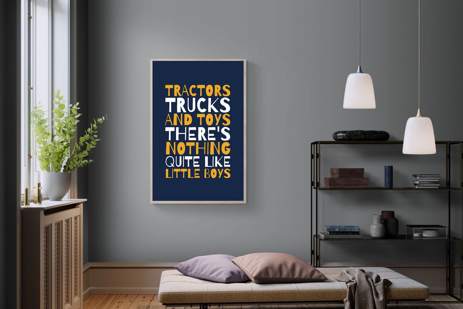Tractors & Trucks-Wall_Art-100 x 150cm-Mounted Canvas-Wood-Pixalot