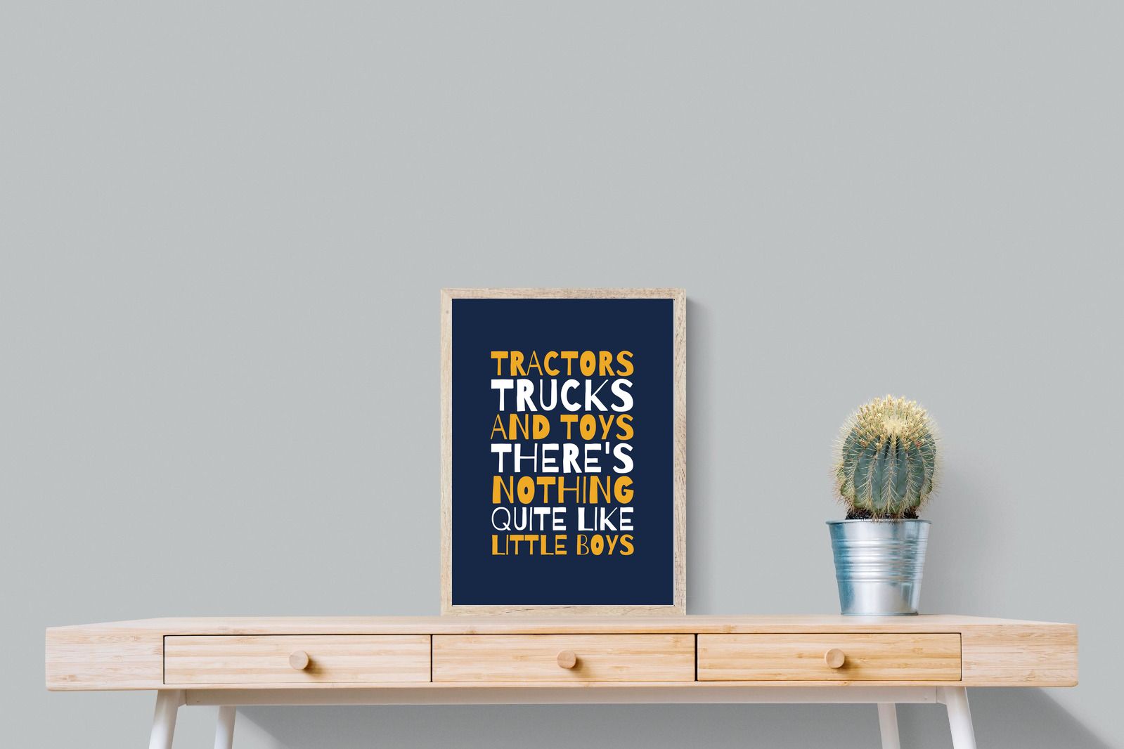 Tractors & Trucks-Wall_Art-45 x 60cm-Mounted Canvas-Wood-Pixalot