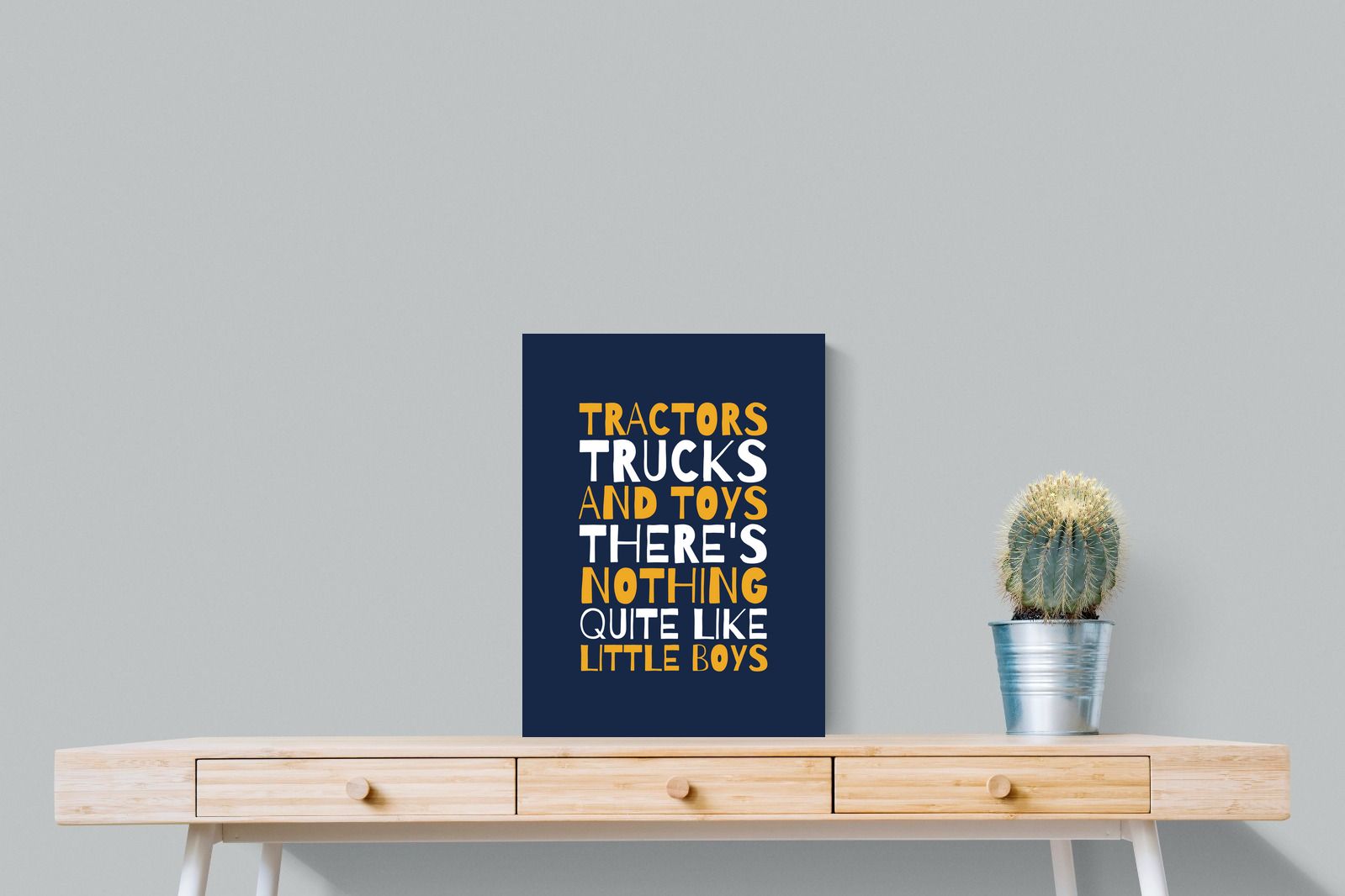 Tractors & Trucks-Wall_Art-45 x 60cm-Mounted Canvas-No Frame-Pixalot