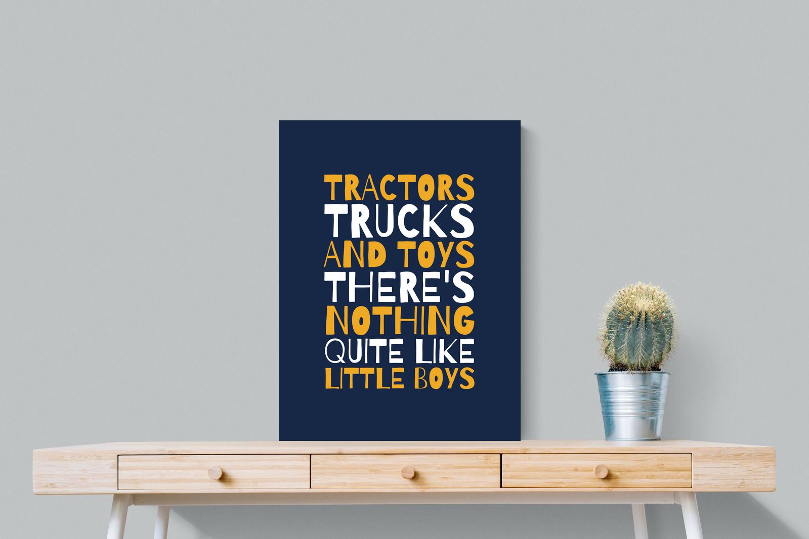 Tractors & Trucks-Wall_Art-60 x 80cm-Mounted Canvas-No Frame-Pixalot