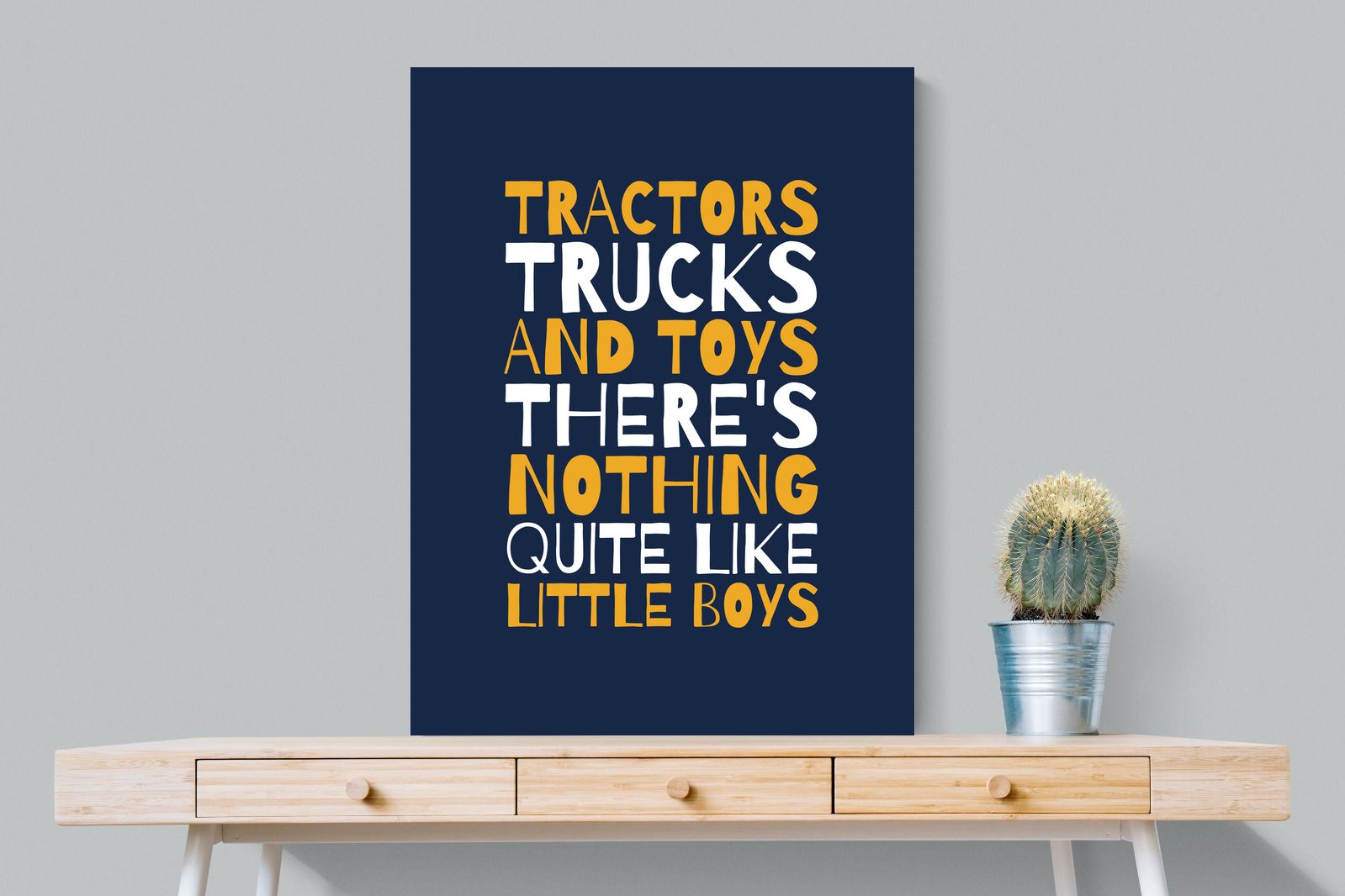 Tractors & Trucks-Wall_Art-75 x 100cm-Mounted Canvas-No Frame-Pixalot